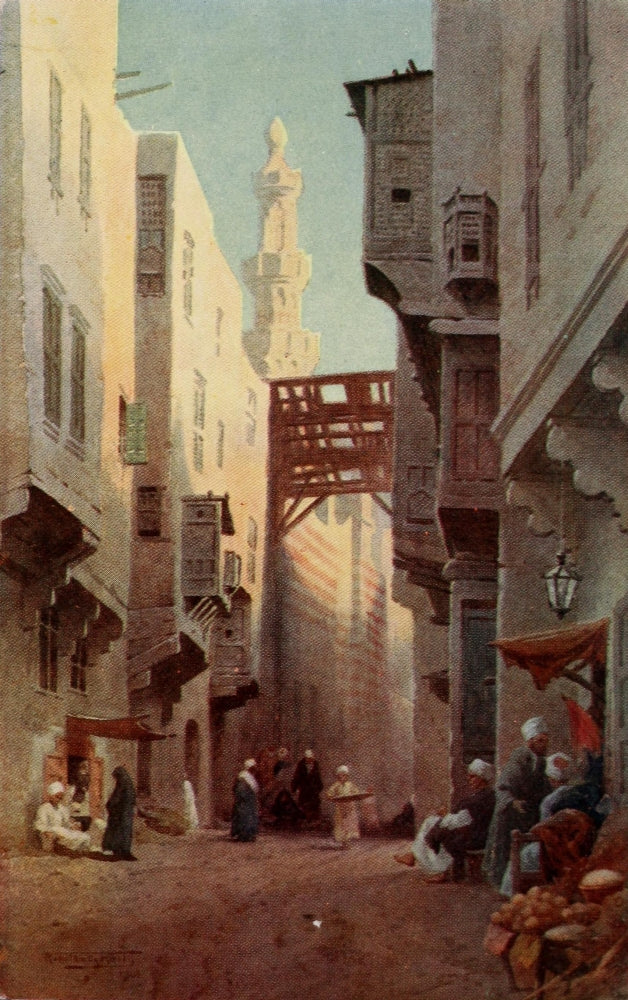 Egypt 1903 Sharia Bab-El-Wazir Cairo Poster Print by Robert Talbot Kelly