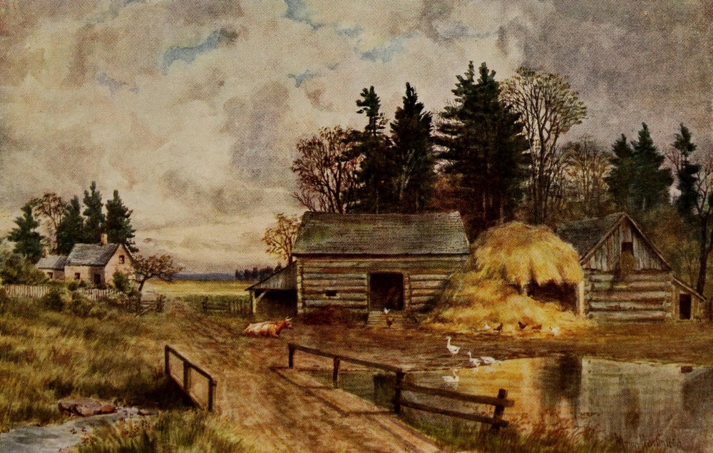 Canada 1907 Farm, New Brunswick Poster Print by T. Mower Martin