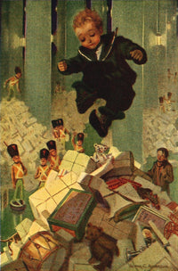 Tommy Trot's Visit to Santa Claus poster print by Victor C. Anderson.