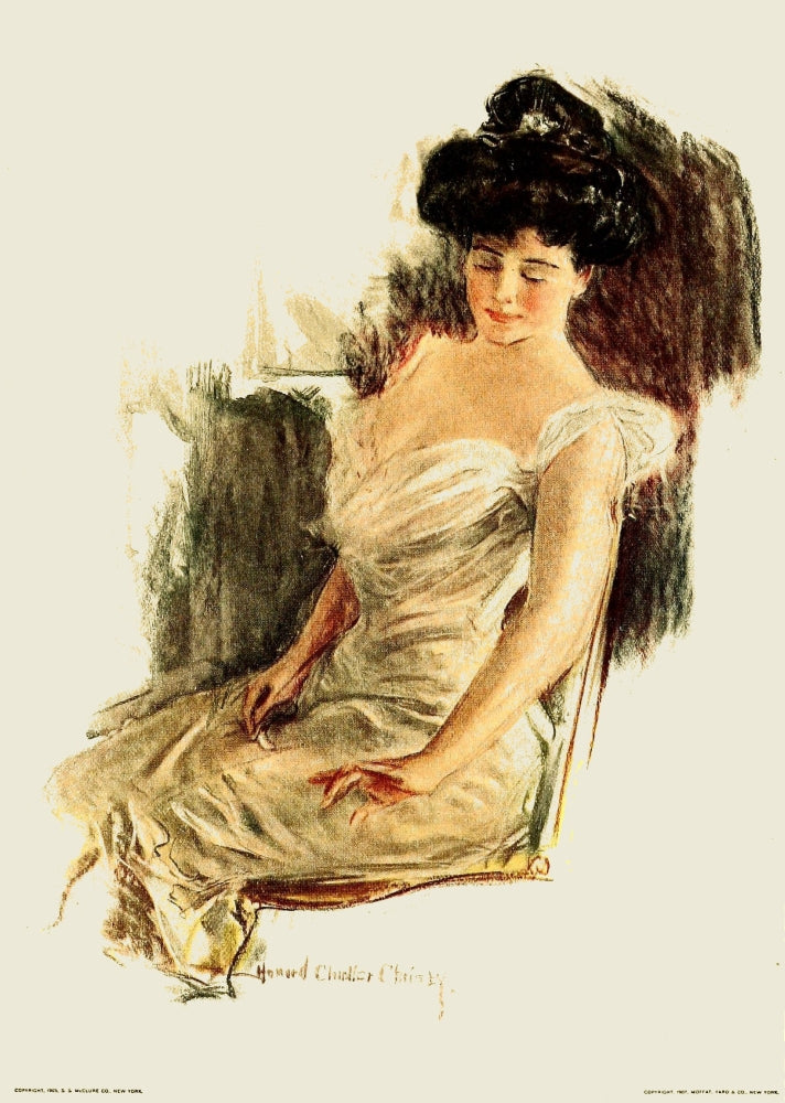 Our Girls 1907 Lady Poster Print by Howard Chandler Christy