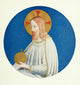 Figure of Christ Poster Print by Fra Angelico showcasing divine beauty and artistry.