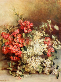 Flower Pictures 1914 Cut Shrubs Poster Print by Maude Angell