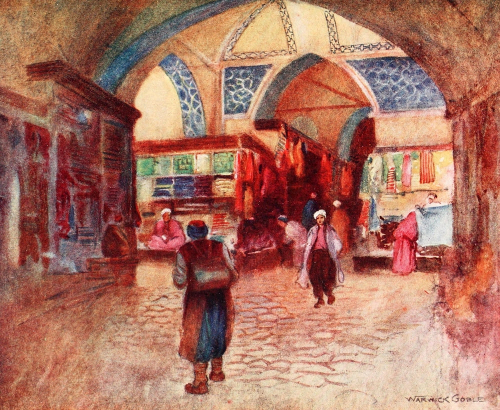 Turkey 1911 In the Grand Bazaar Poster Print by Warwick Goble