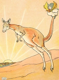 The Duck & the Kangaroo poster print by Leonard Leslie Brooke, featuring whimsical art.