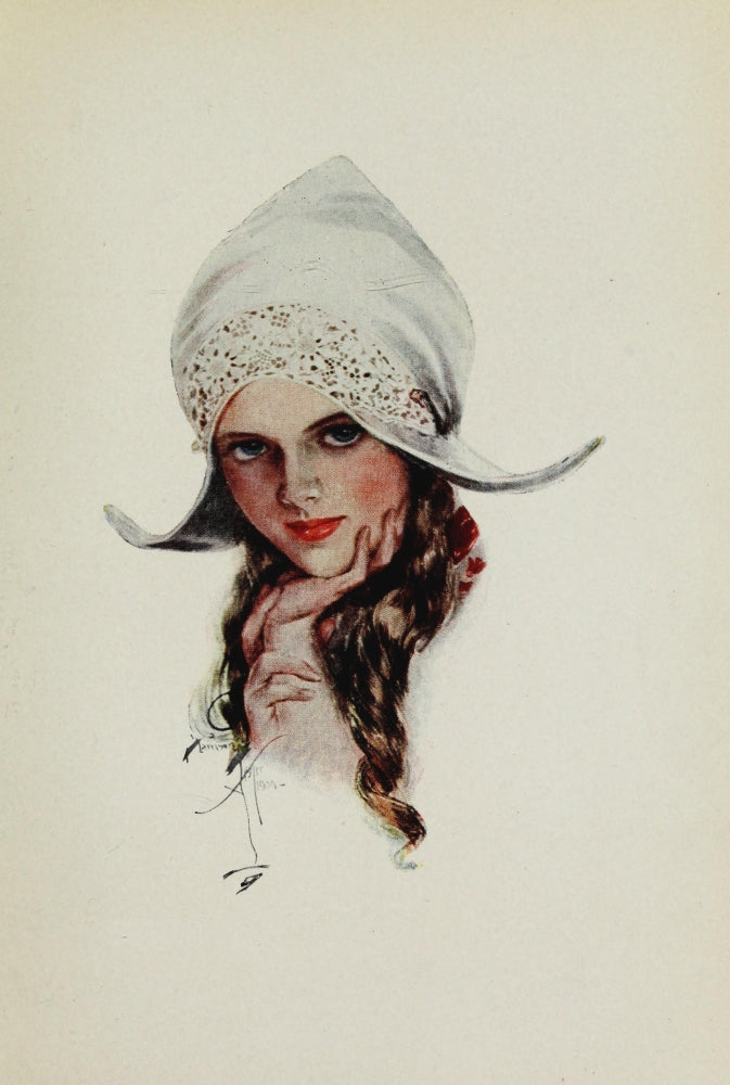 American Girls in Miniature 1912 Miss Knickerbocker Poster Print by Harrison Fisher.