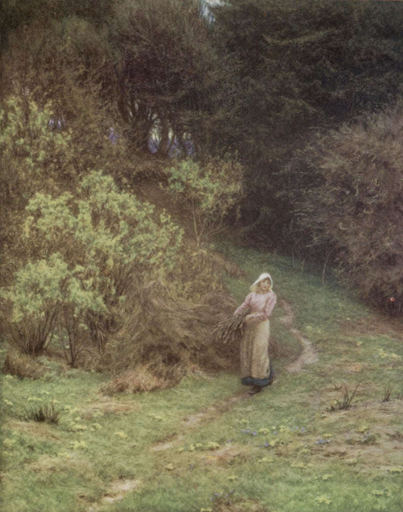 Happy England 1904 Spring on Kentish Downs Poster Print by Helen Allingham