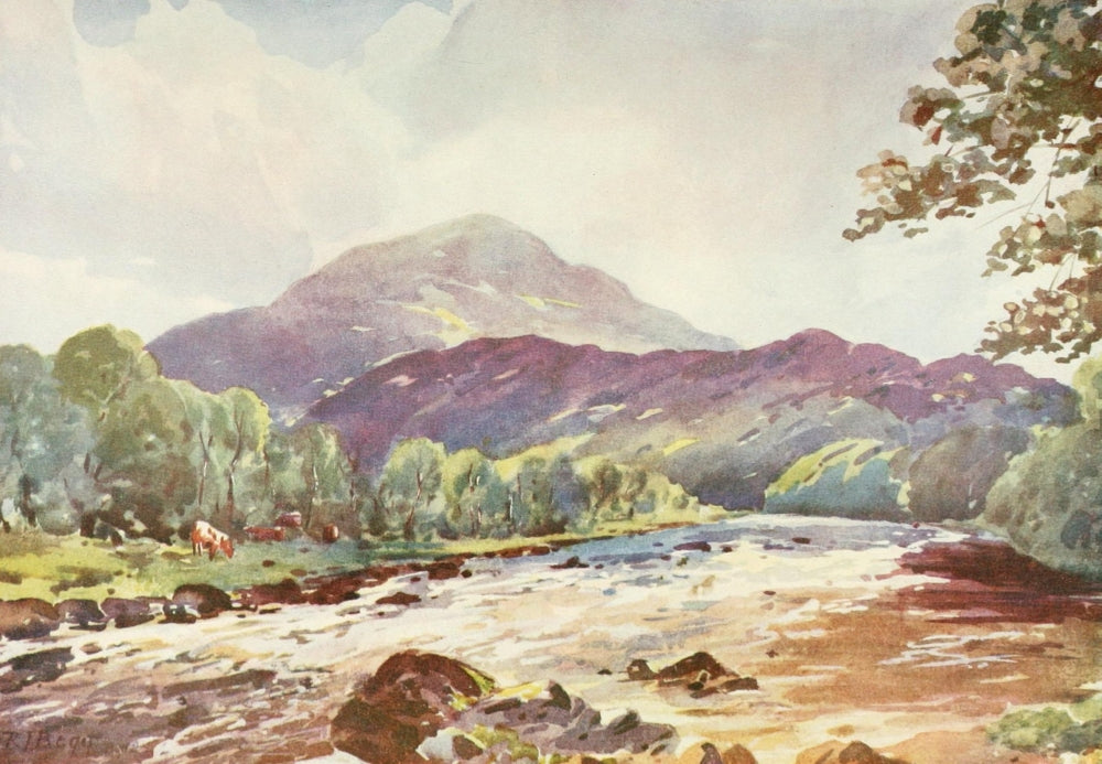 Britain Beautiful On the Teith Near Callander Poster Print by R.J. Begg