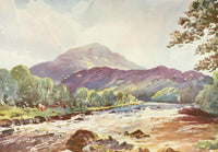 Britain Beautiful On the Teith Near Callander Poster Print by R.J. Begg