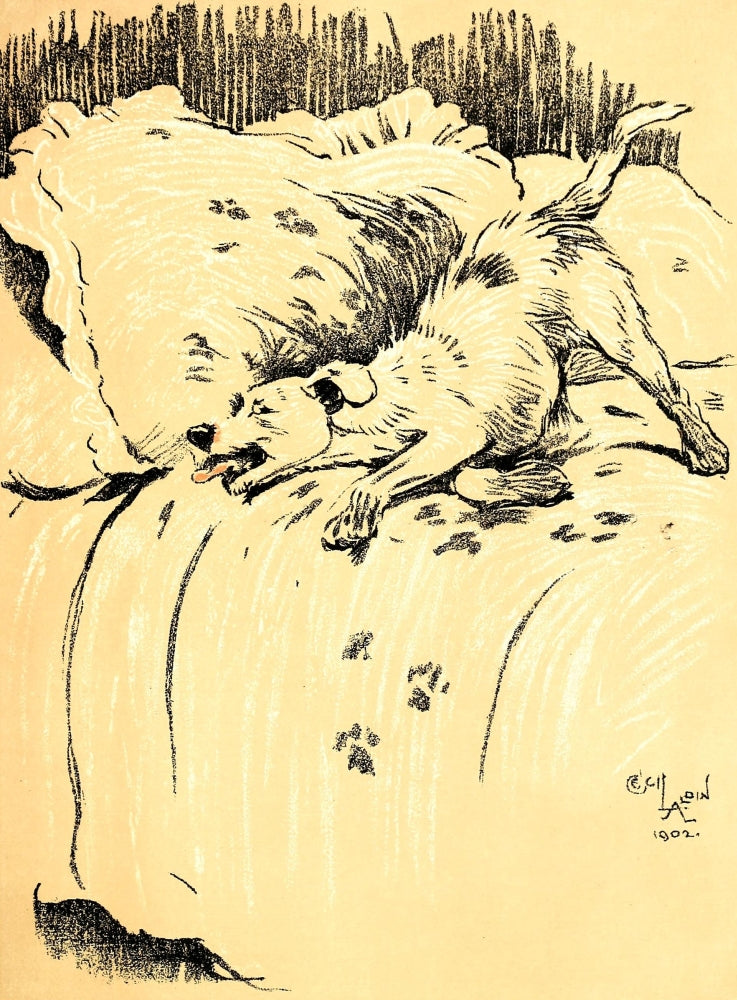 A Dog Day 1902 Mucky Pup Poster Print by Cecil Aldin