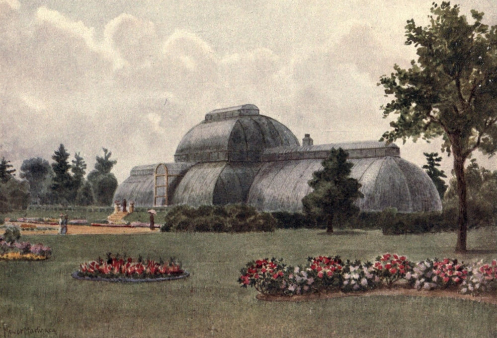 Kew Gardens 1908 Palm House Poster Print by T. Mower Martin