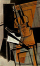 History of Music 1959 The Violin Poster Print by Juan Gris