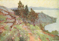 Constantinople 1906 Princes Islands Poster Print by Warwick Goble showcasing serene landscape.