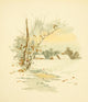 A Christmas Morning 1890 Snowy Field Poster Print by Louis K. Harlow