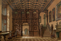 Leighton Bros Old England c.1860 Methley Hall Poster Print