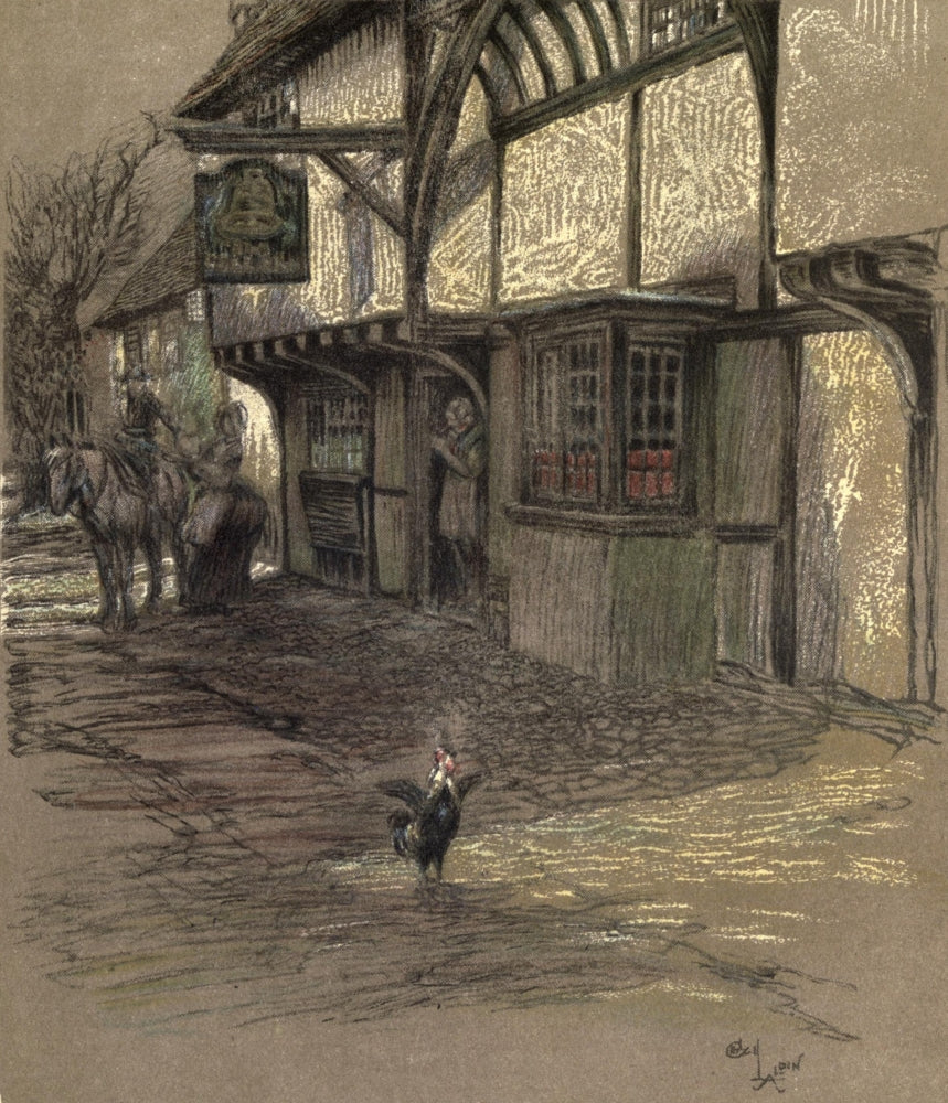 Old Inns 1921 Golden Cross, Oxford Poster Print by Cecil Aldin