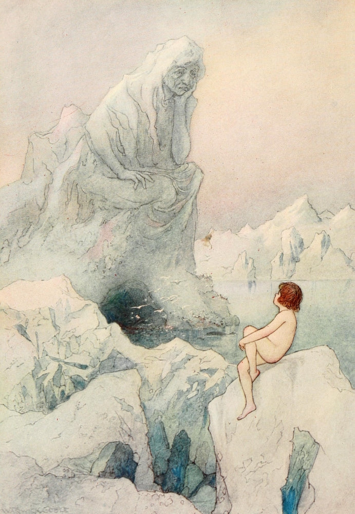 The Water-Babies That's Mother Carey Poster Print by Warwick Goble