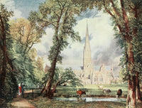 Salisbury Cathedral Art Print by John Constable, 1909.