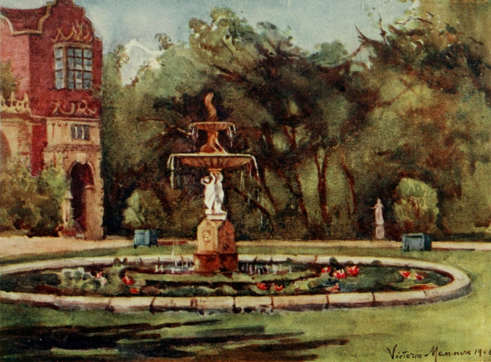 London Parks & Gardens 1907 Lily Pond at Holland House Poster Print