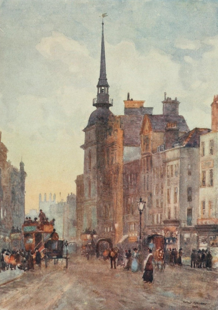 Scenery of London 1905 Ludgate Hill from St. Paul's Poster Print
