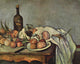Still Life with Bottle & Onions Art Print by Paul Cézanne