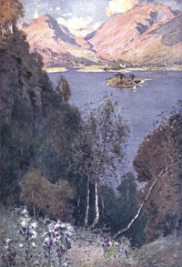 English Lakes Grasmere Vintage Poster Print by A. Cooper
