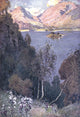 English Lakes Grasmere Vintage Poster Print by A. Cooper