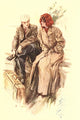 The Flyers 1907 Waiting with Suitcase Poster Print by Harrison Fisher