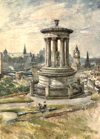 Edinburgh from Calton Hill Poster Print by John Fulleylove, showcasing the iconic skyline of Edinburgh.