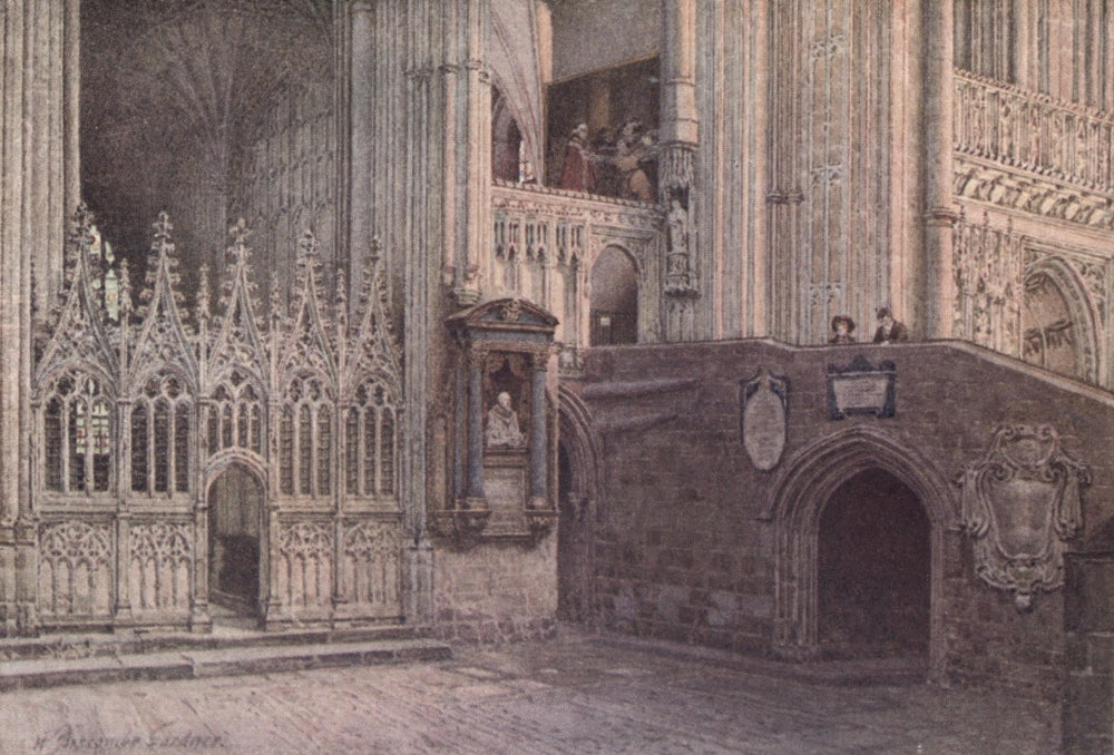 Canterbury Martyrdom 1907 Poster Print by William B. Gardner