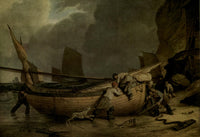 Boats on Cromer Beach fine art print by John Sell Cotman.