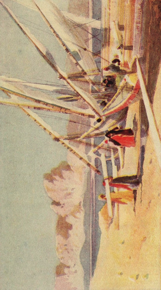 Timber Loading at Shellal poster print from Egypt & How to See It series by Augustus Osborne Lamplough