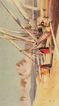 Timber Loading at Shellal poster print from Egypt & How to See It series by Augustus Osborne Lamplough