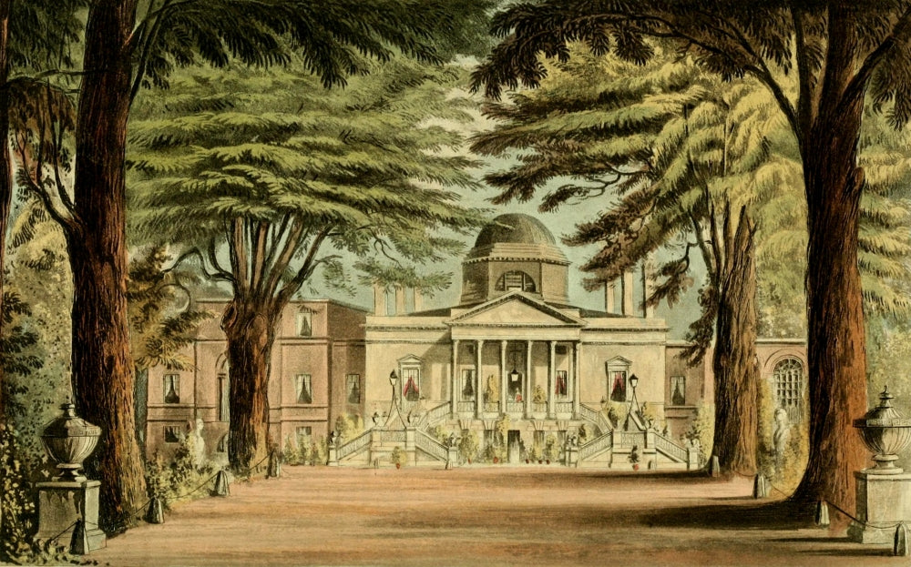 Chiswick House Poster Print from Repository of Arts 1817 by J. Gendall