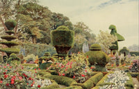 Some English Gardens Poster Print by George S. Elgood featuring roses and pinks.