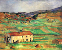Gardanne 1890 Poster Print by Paul Cézanne, vibrant art print showcasing the French countryside.