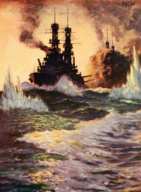 Lee Historic Ships 1926 A Modern Dreadnought in Action Poster Print