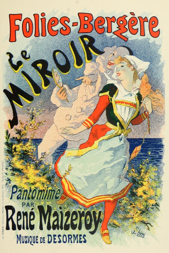 Le Miroir Poster Print by Jules Chéret from Les Affiches Illustrées series