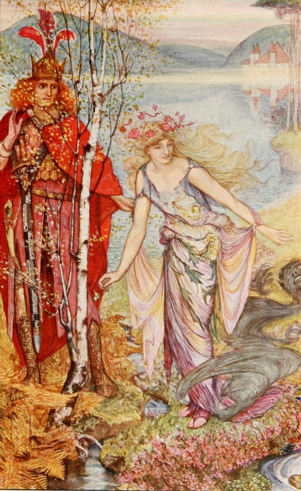 The Lilac Fairy Book 1910 Poster Print - Her Ugliness Had Gone by Henry J. Ford