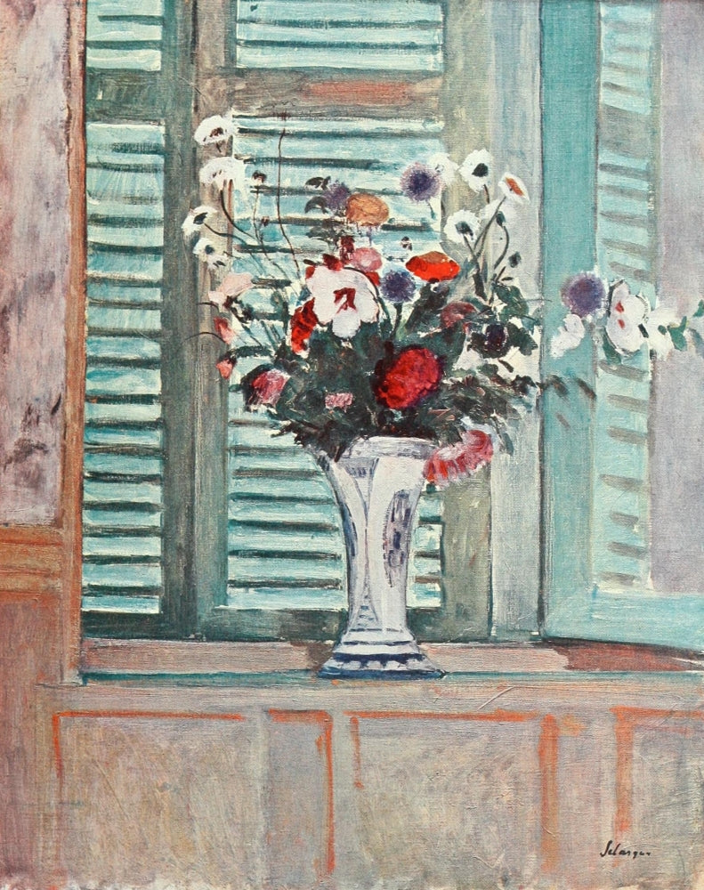 Fleurs Art et Décoration Poster Print by Henri Labasque featuring vibrant floral composition.