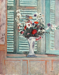 Fleurs Art et Décoration Poster Print by Henri Labasque featuring vibrant floral composition.