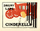 Beggarstaffs Cinderella Poster Print from 1899 - Drury Lane
