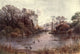 Kew Gardens 1908 Lake Poster Print by T. Mower Martin