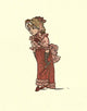 Under the Window 1879 Girl Poster Print by Kate Greenaway