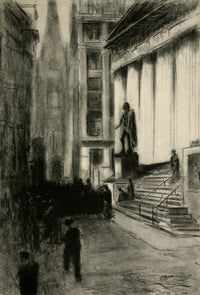 Charcoals of New & Old New York 1912 Wall Street Poster Print by Francis Hopkinson Smith