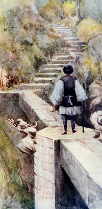 The Face of China 1909 Mount Omi Bridge Poster Print by Emily G. Kemp