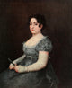 The Woman with the Fan art print by Francisco Goya, vibrant colors and intricate detail.