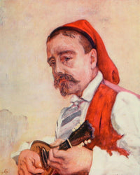 Naples 1904 A Singer in the Tarantella Poster Print by Augustine Fitzgerald.