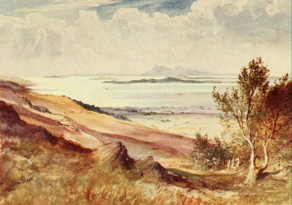 A Summer in Skye Poster Print by John Blair featuring Firth of Clyde and Arran