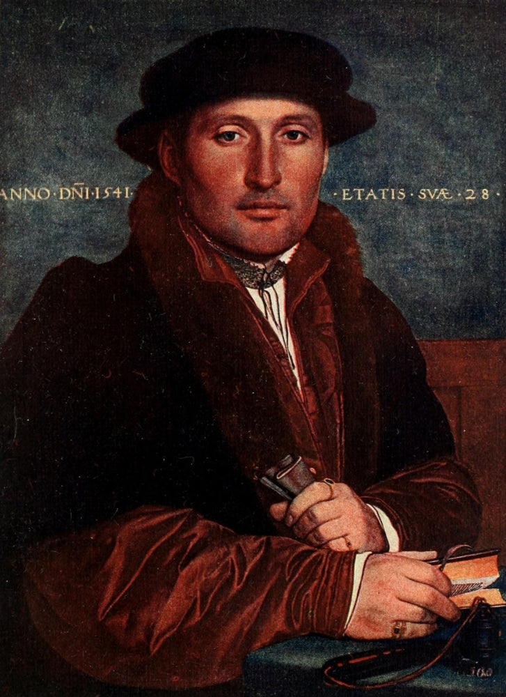 Holbein 1909 Portrait of a Man Poster Print featuring classic portraiture