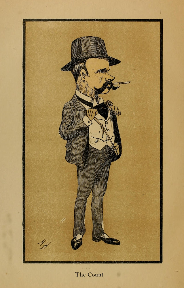 Caricatures by H.H. 1902 - The Count Poster Print by H.W.G. Hayter